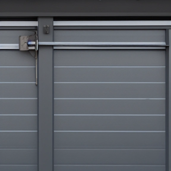Tip-up garage door mechanism